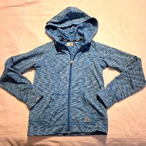 RBX Performance girls 6X blue heather full zip up inside fuzzy VGUC